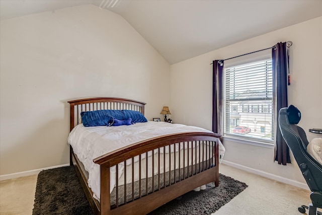 3374 Grove Landing Cir, Grovetown, GA 30813 - bedroom featuring carpet flooring, lofted ceiling, and baseboards
