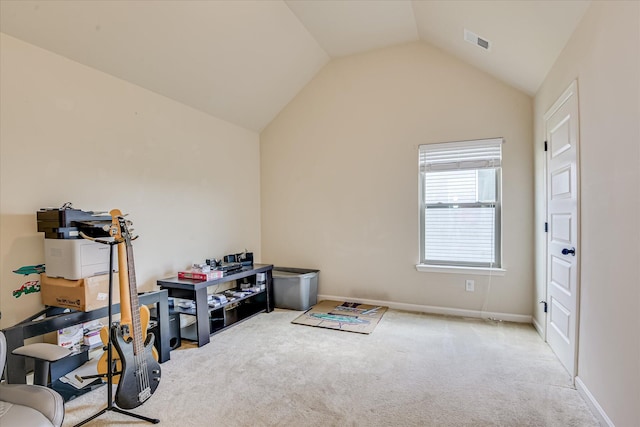 3374 Grove Landing Cir, Grovetown, GA 30813 - bonus room with lofted ceiling, carpet floors, and baseboards