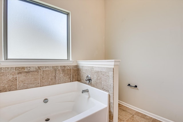 3374 Grove Landing Cir, Grovetown, GA 30813 - full bath with healthy amount of natural light, a garden tub, and baseboards