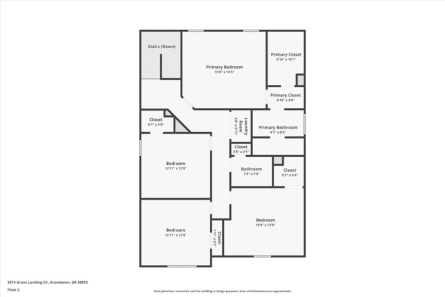 3374 Grove Landing Cir, Grovetown, GA 30813 - room layout