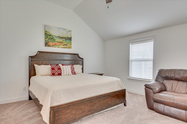 508 Oakley Grv Cir, Evans, GA 30809 - carpeted bedroom with lofted ceiling and a ceiling fan