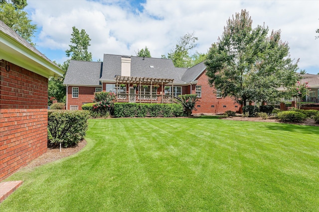 3570 Granite Way, Martinez, GA 30907 - view of grassy yard with a pergola