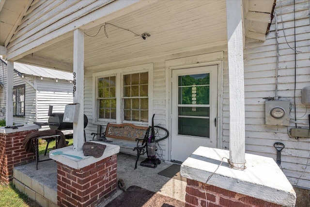 view of patio / terrace with a porch