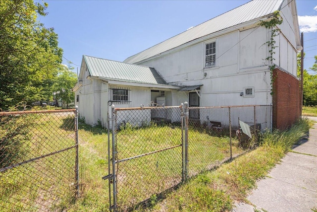 exterior space with a front lawn