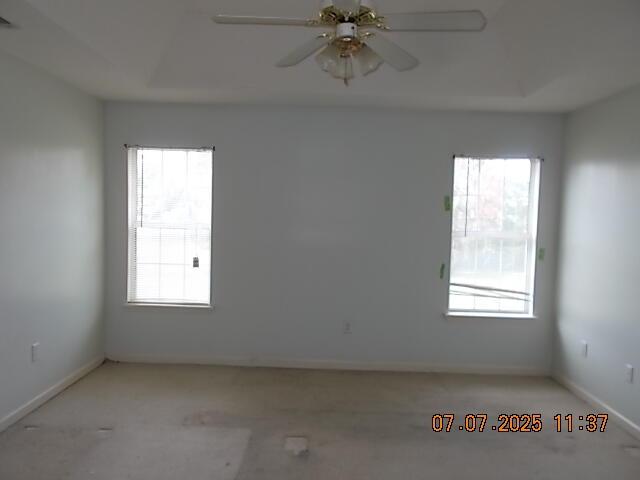 3938 Crest Dr, Hephzibah, GA 30815 - unfurnished room featuring ceiling fan and light carpet