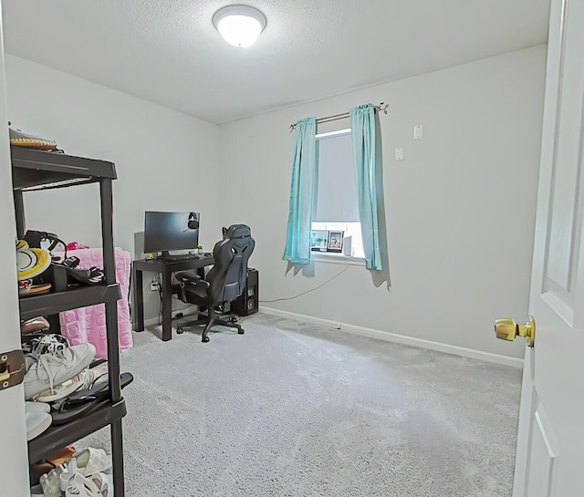 620 W Clinton Way, Martinez, GA 30907 - carpeted home office featuring baseboards and a textured ceiling
