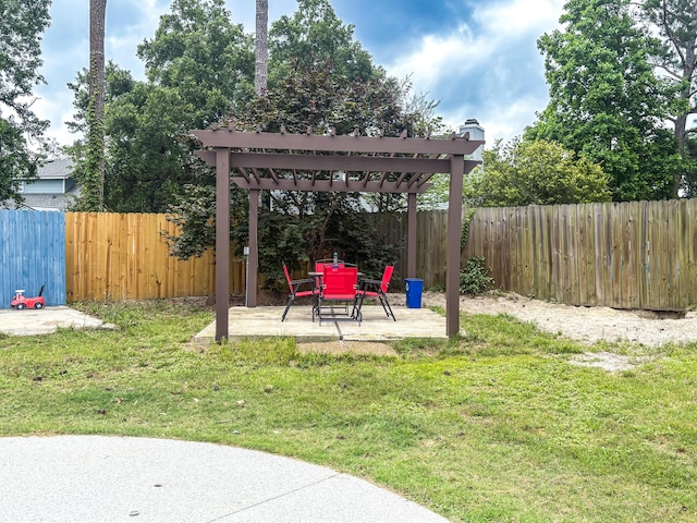620 W Clinton Way, Martinez, GA 30907 - view of yard featuring a patio area and a pergola