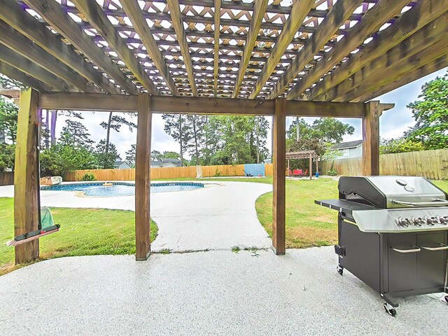 620 W Clinton Way, Martinez, GA 30907 - view of patio / terrace featuring a pergola and a grill