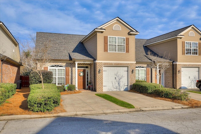 front of property featuring a garage