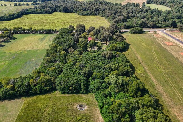 drone / aerial view with a rural view