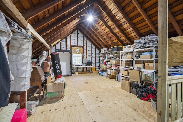 view of attic