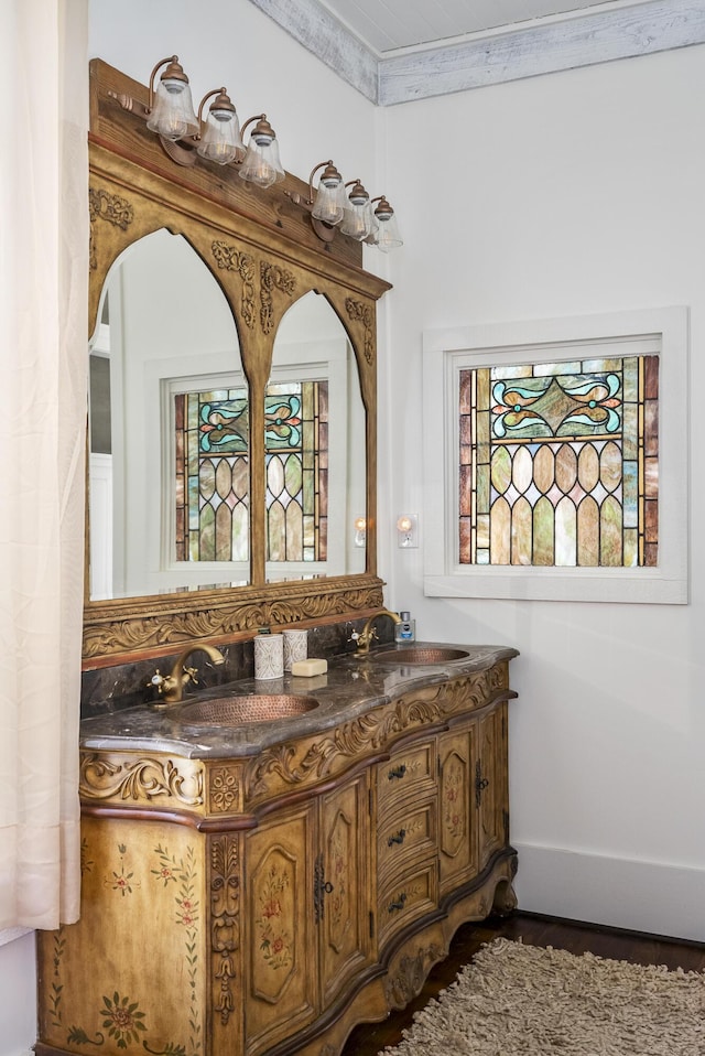 bathroom with vanity