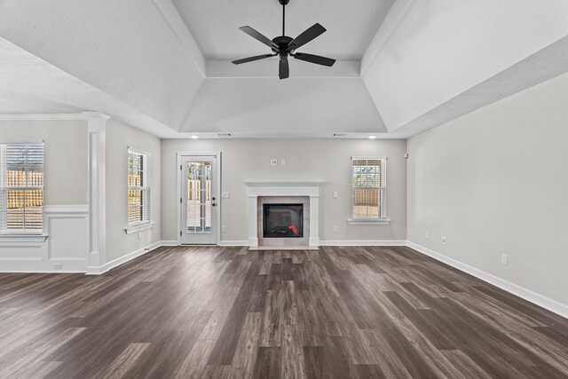 carpeted empty room with lofted ceiling