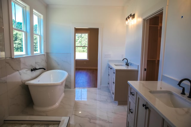 3540 Mistletoe Rd, Appling, GA 30802 - bathroom with ornamental molding, plenty of natural light, and a sink
