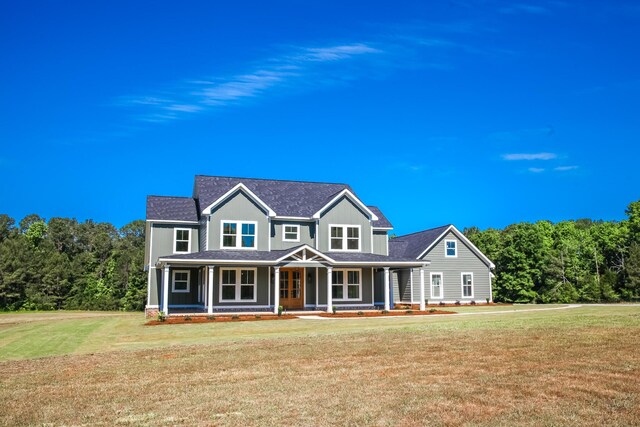 3540 Mistletoe Rd, Appling, GA 30802 - view of front facade with a porch and a front lawn