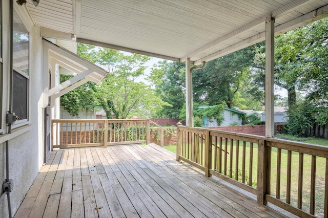 1534 Whitney St, Augusta, GA 30904 - view of wooden deck