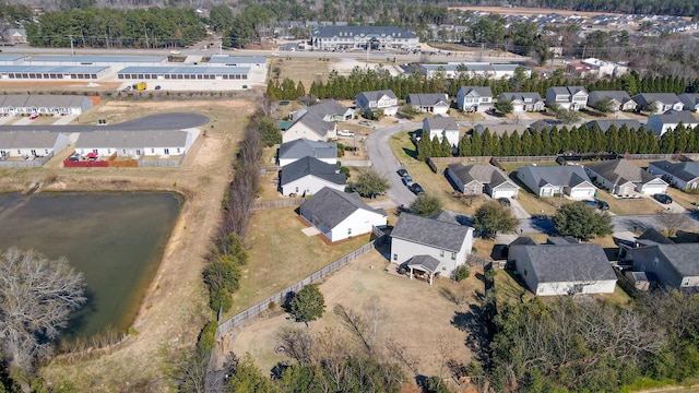 aerial view featuring a residential view