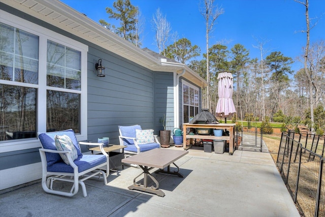 118 Bereau Dr, Mccormick, SC 29835 - view of patio / terrace with fence