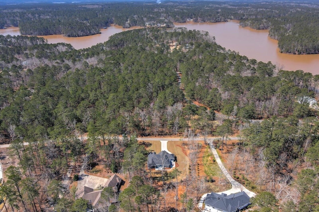 118 Bereau Dr, Mccormick, SC 29835 - bird's eye view featuring a forest view and a water view
