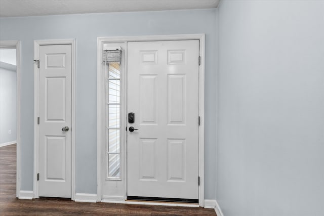 570 Lory Ln, Grovetown, GA 30813 - foyer entrance featuring baseboards and dark wood-type flooring
