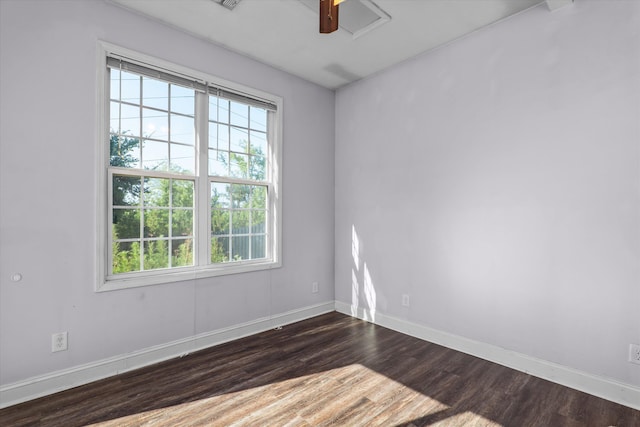 570 Lory Ln, Grovetown, GA 30813 - empty room featuring dark wood finished floors and baseboards