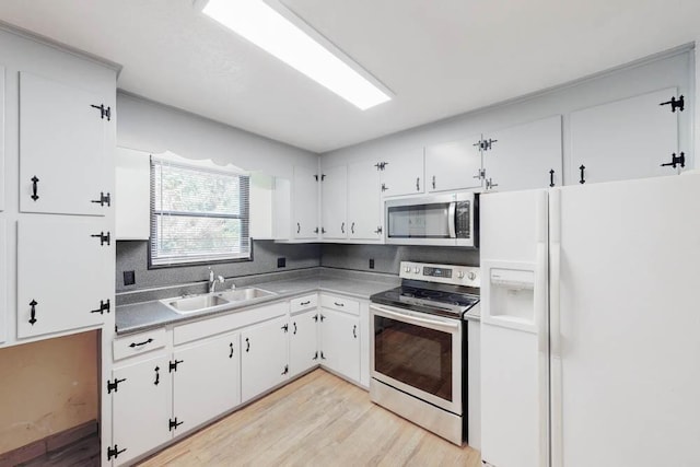 kitchen featuring white cabinetry, sink, and stainless steel appliances