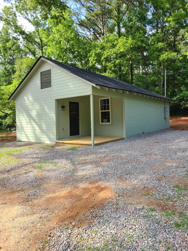 view of front of home with a patio