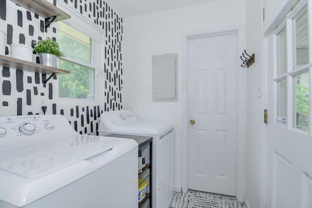 3202 Norris Ct, Augusta, GA 30907 - laundry room with independent washer and dryer and electric panel