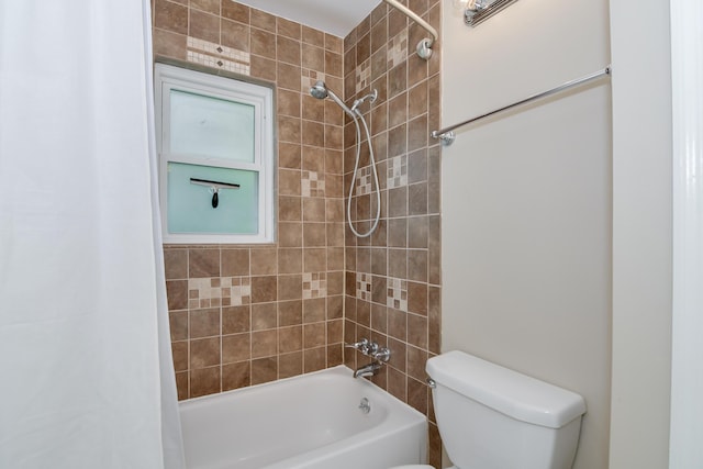 3202 Norris Ct, Augusta, GA 30907 - full bath featuring shower / tub combo with curtain and toilet