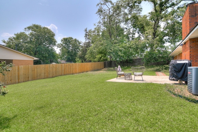 3202 Norris Ct, Augusta, GA 30907 - view of yard with a patio and central AC