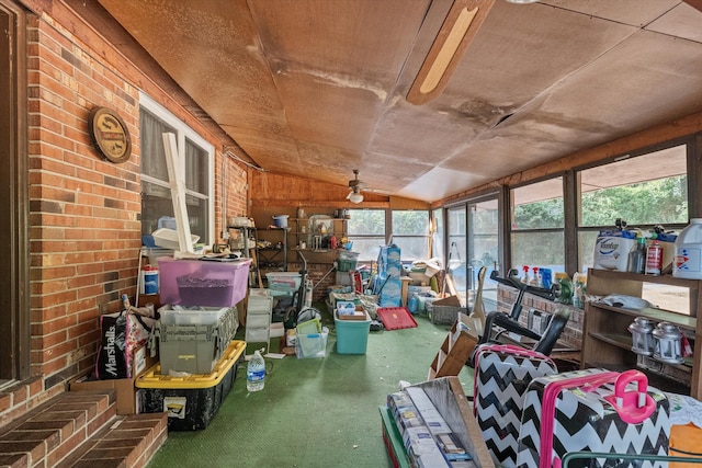 464 Rachel Dr, Evans, GA 30809 - sunroom / solarium featuring lofted ceiling and carpet