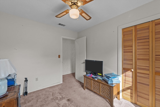 464 Rachel Dr, Evans, GA 30809 - carpeted bedroom with a closet and ceiling fan