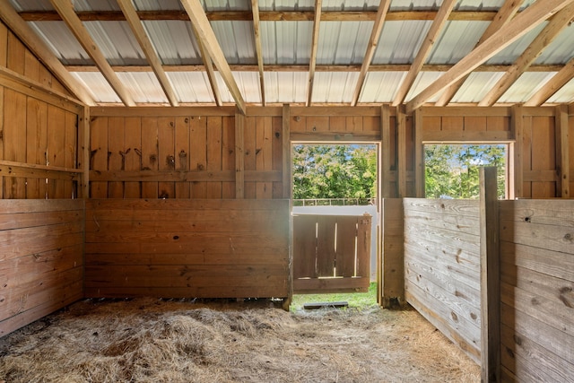 view of horse barn