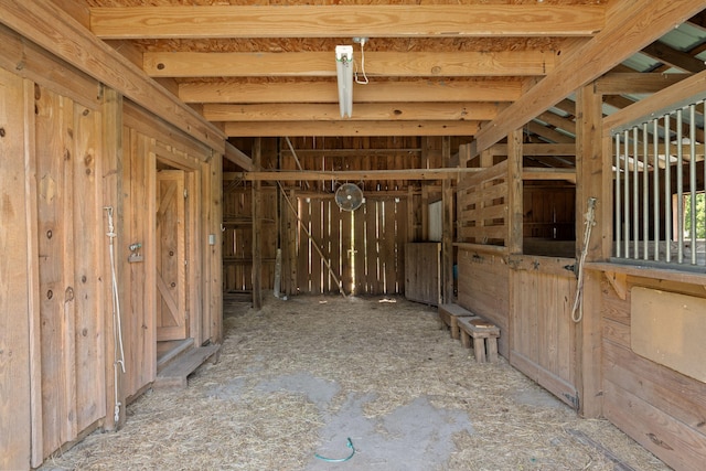 view of horse barn