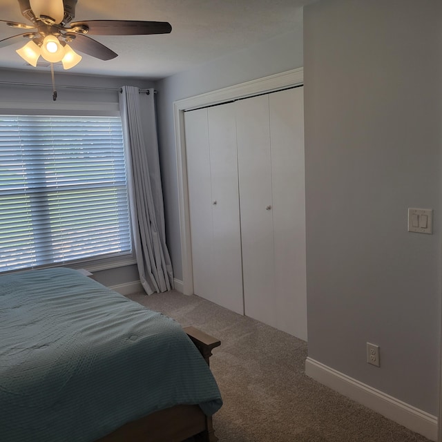 3597 Parliament Pl, Martinez, GA 30907 - carpeted bedroom featuring a closet and a ceiling fan