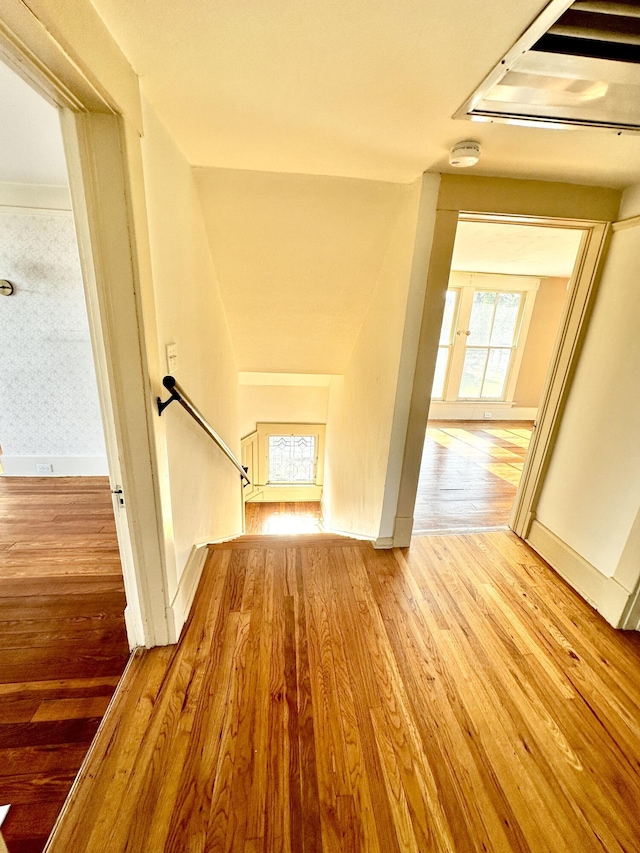 interior space featuring light hardwood / wood-style floors