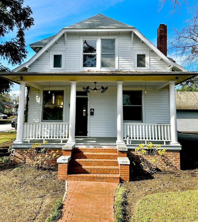 bungalow-style house featuring a porch