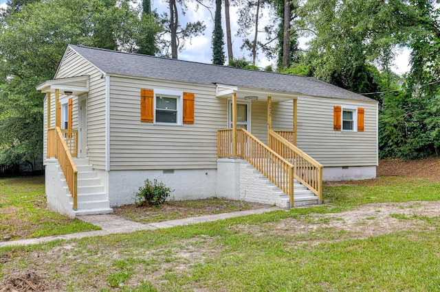 2426 Dickey Rd, Augusta, GA 30906 - view of front of property with crawl space and a shingled roof