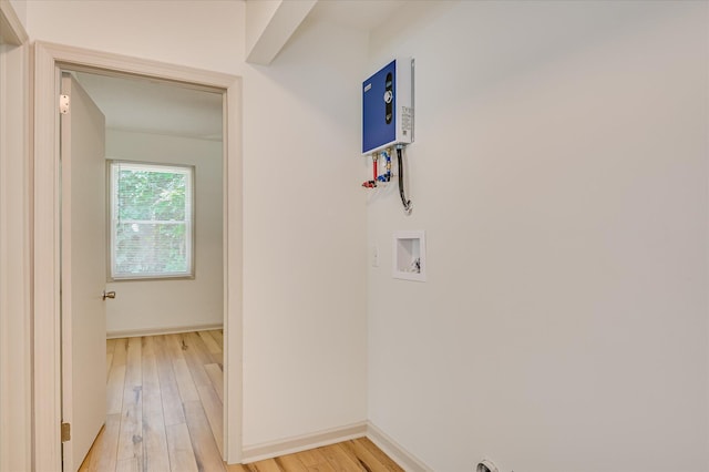 2426 Dickey Rd, Augusta, GA 30906 - washroom featuring hookup for a washing machine and light wood-style floors