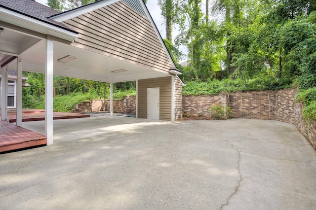 615 Stevens Xing, Augusta, GA 30907 - view of patio featuring a carport