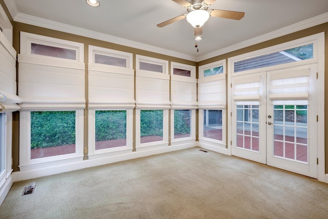 615 Stevens Xing, Augusta, GA 30907 - unfurnished sunroom with french doors