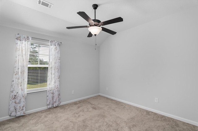 5174 Copse Dr, Augusta, GA 30909 - carpeted empty room featuring a ceiling fan and lofted ceiling