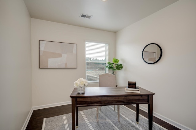 2178 River Park Ct, Augusta, GA 30907 - office area featuring dark wood finished floors