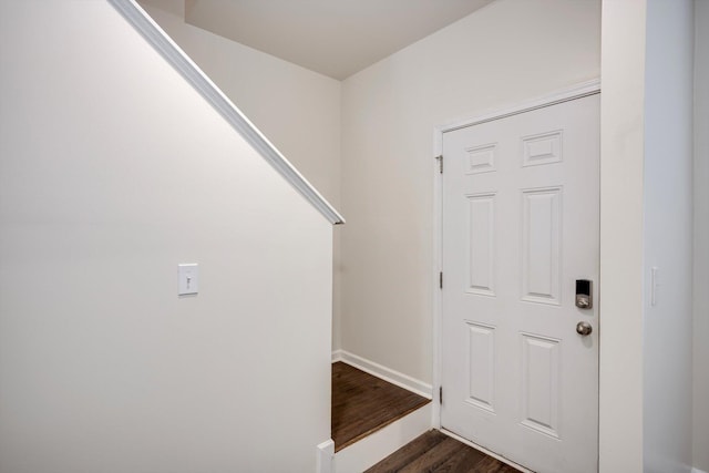 2178 River Park Ct, Augusta, GA 30907 - entryway with dark wood finished floors and baseboards