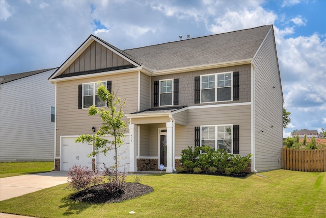 427 Roebuck Pass, Grovetown, GA 30813 - craftsman inspired home featuring a garage, board and batten siding, and driveway