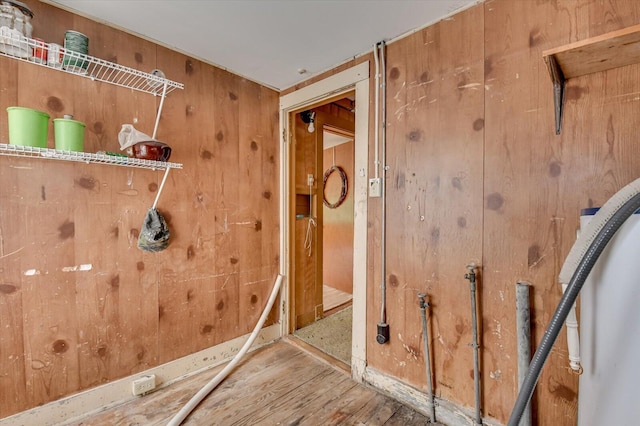 2514 Lumpkin Rd, Augusta, GA 30906 - room details with wood walls and wood finished floors