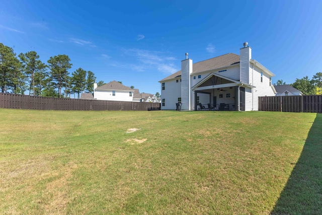 4136 Buffalo Trl, Evans, GA 30809 - view of yard with a ceiling fan