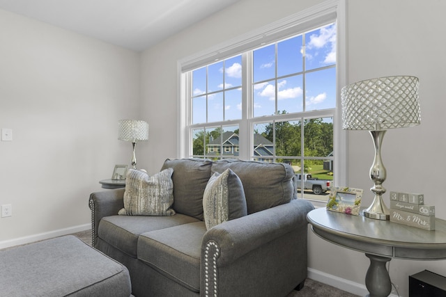 4136 Buffalo Trl, Evans, GA 30809 - living room featuring baseboards and carpet