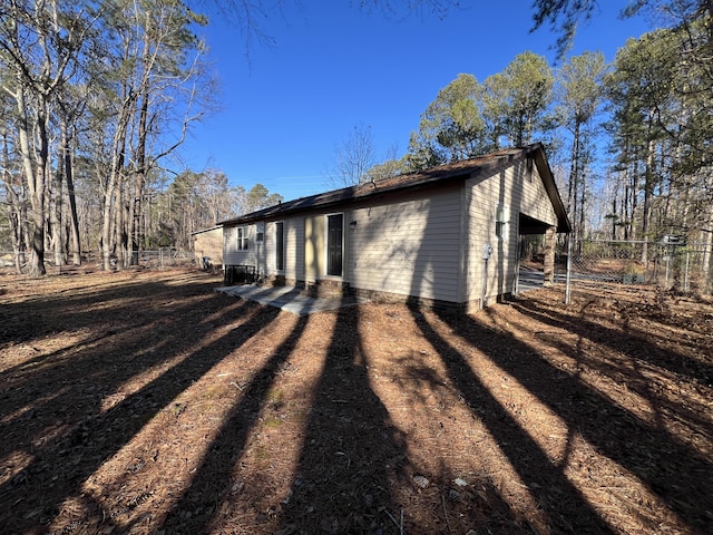 view of home's exterior