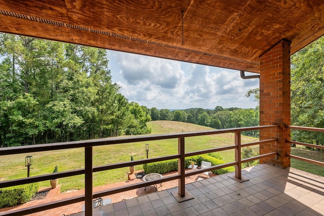 view of balcony